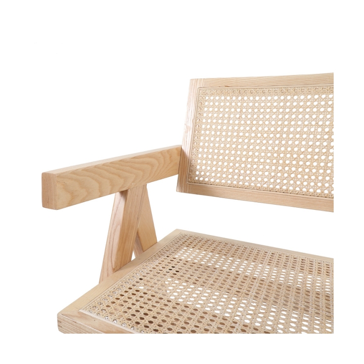 Krzesło BOHO drewniane w kolorze naturalnym z podłokietnikami - Step Into Design