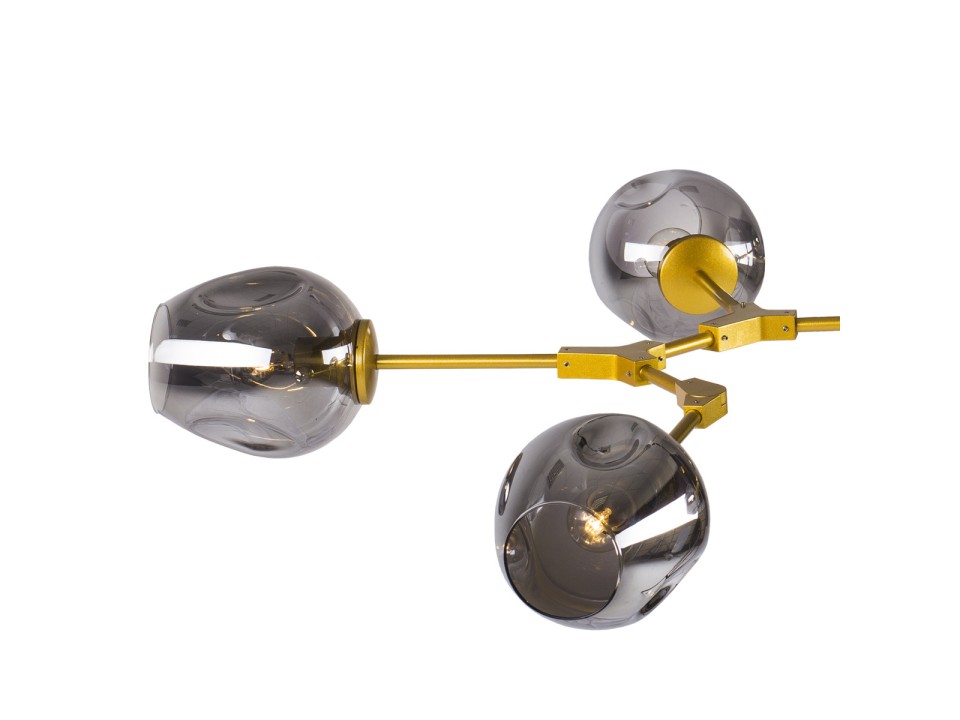 Lampa wisząca MODERN ORCHID-9 złoto szara 150 cm Step Into Design