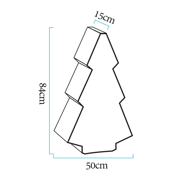 Lampa ogrodowa choinka X-MASS TREE M LED RGBW 16 kolorów 84 cm Step Into Design