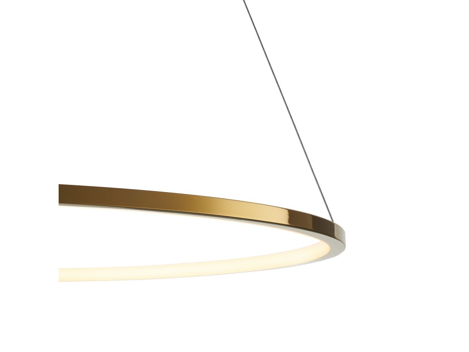 Lampa wisząca CIRCLE SLIM 80 LED złoty 80 cm Step Into Design