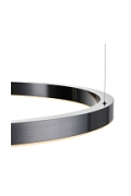 Lampa wisząca CIRCLE 100 - LED, ring tytanowy - Step Into Design