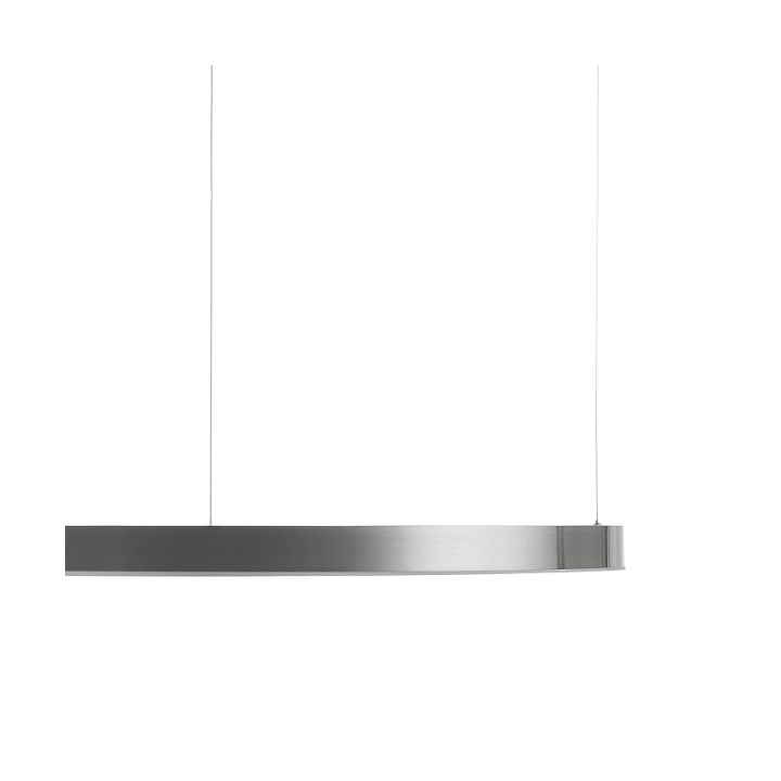 Lampa wisząca CIRCLE 100 cm - LED, ring nikiel szczotkowany - Step Into Design