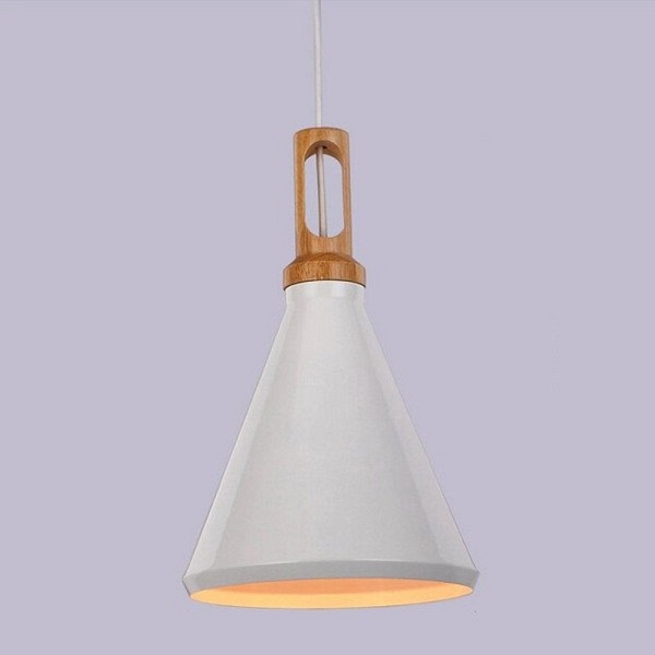 Lampa wisząca NORDIC WOODY biało drewniana 25 cm Step Into Design