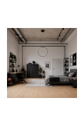Lampa wisząca ACIRCULO 74 cm - czrny ring LED - Step Into Design