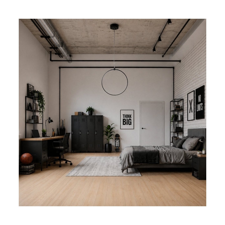 Lampa wisząca ACIRCULO 74 cm - czrny ring LED - Step Into Design