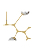 Lampa wisząca MODERN ORCHID-9 złoto szara 150 cm - Step Into Design