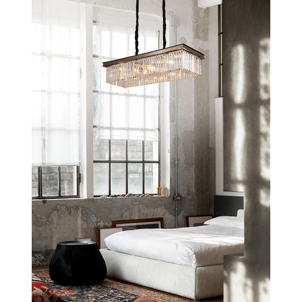 Lampa wisząca SPARKLE SINGLE antracyt szczotkowany 100 cm Step Into Design