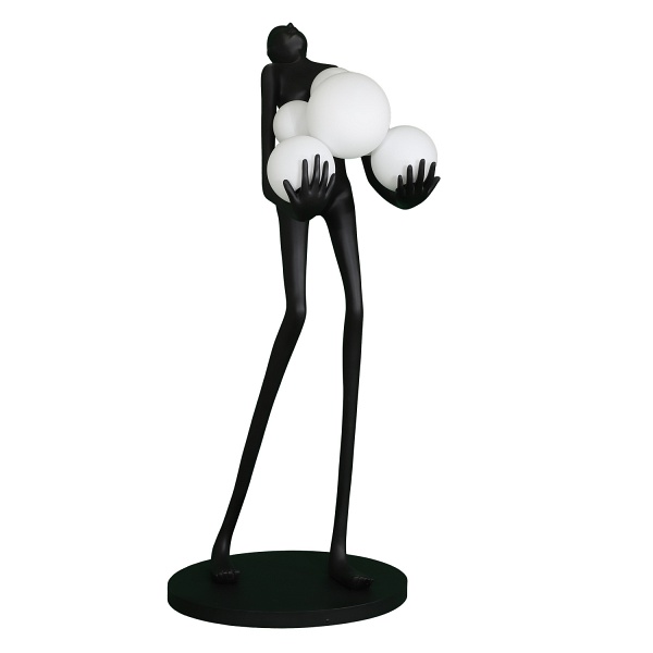 Lampa podłogowa WOMAN BLACK czarna 180 cm Step Into Design