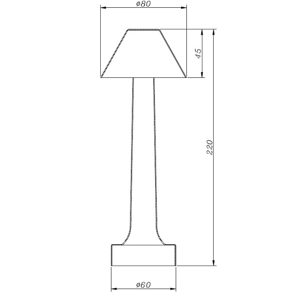 Lampa stołowa TAVOLO B LED dotykowa złota 22 cm Step Into Design
