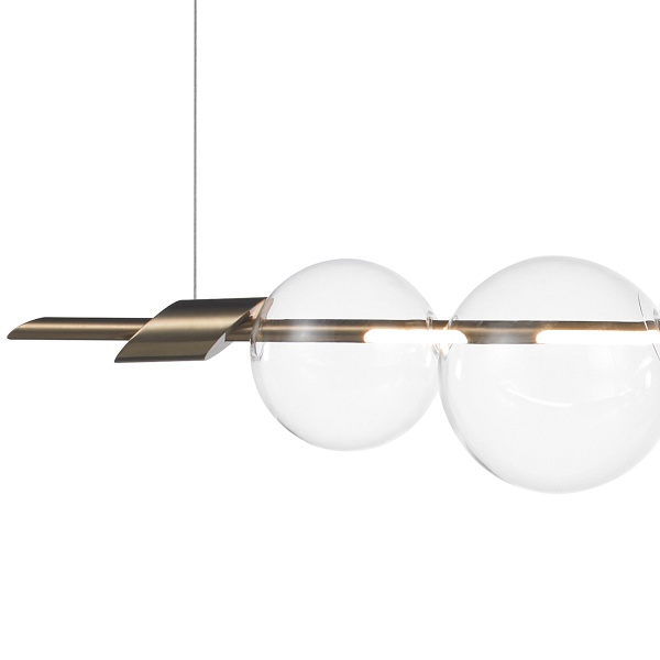 Lampa wisząca AMORE LED 153 cm, złota Step Into Design