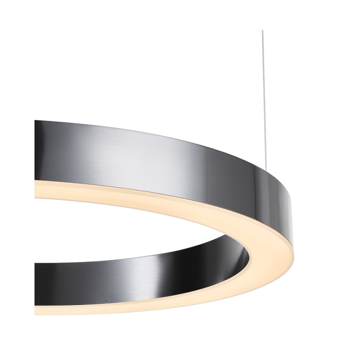 Lampa wisząca CIRCLE 60 cm - LED, ring tytanowy - Step Into Design