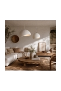 Lampa wisząca STONE 40 cm - biała - Step Into Design