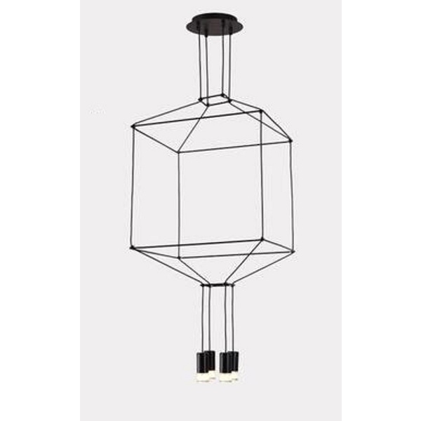 Lampa wisząca LINEA-4 czarna 45 cm Step Into Design