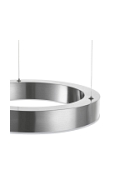 Lampa wisząca CIRCLE 40 cm LED, ring nikiel szczotkowany - Step Into Design