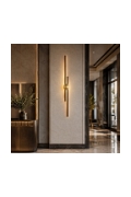 Lampa ścienna CENTRO 122 cm - LED, czarno mosiężny - Step Into Design
