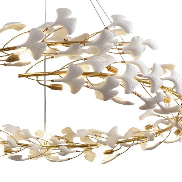 Lampa wisząca BOTANIKA złoto biała 150 cm Step Into Design