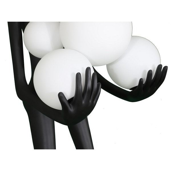 Lampa podłogowa WOMAN BLACK czarna 180 cm Step Into Design