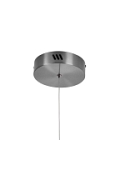 Lampa wisząca CIRCLE 80 cm - LED, ring tytanowy - Step Into Design