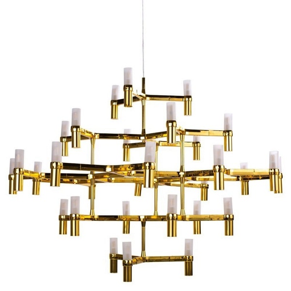 Lampa wisząca CANDLES-30 złota 120 cm Step Into Design