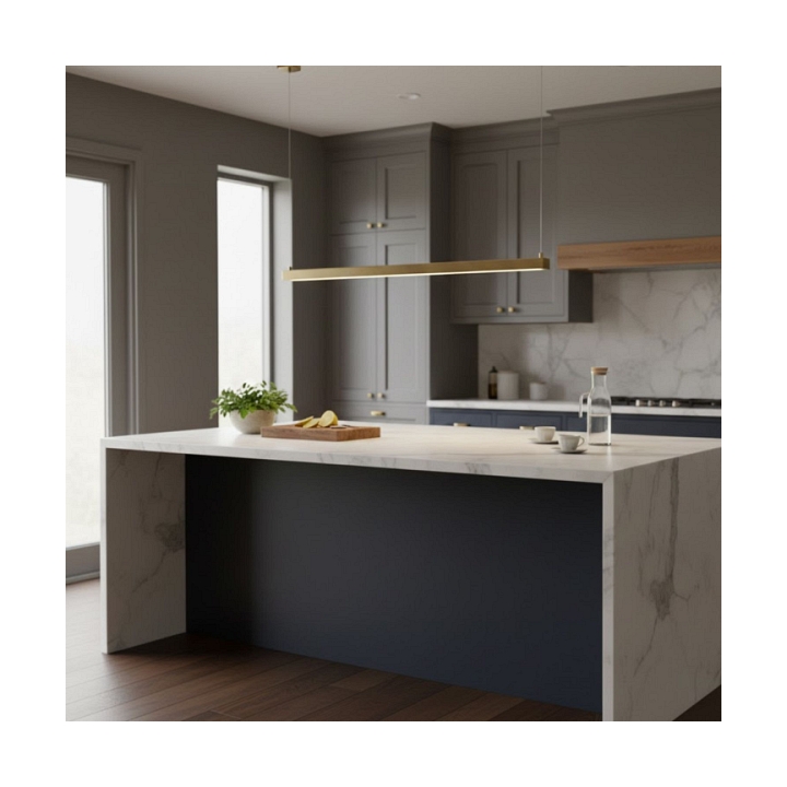 Lampa wisząca BEAM-80 LED - złota oprawa liniowa - Step Into Design