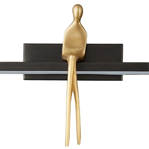 Lampa ścienna led AMICI czarna 31 cm Step Into Design