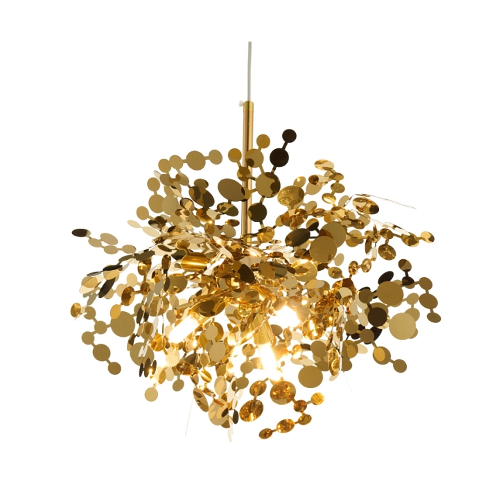 Lampa wisząca MONETTI 40 cm - złota, dekoracyjna - Step Into Design