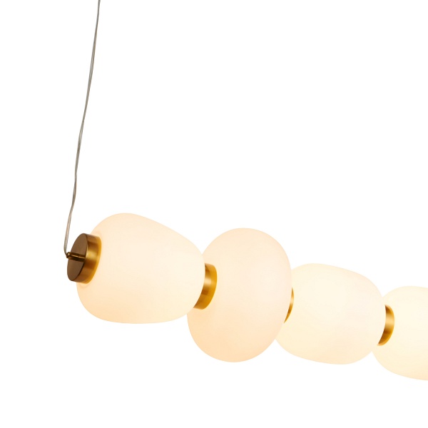 Lampa wisząca BRILLA-6 LED biało-złota 125 cm Step Into Design