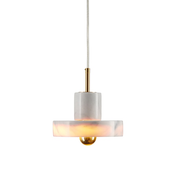 Lampa wisząca UNIVERSO marmurowo złota 18 cm Step Into Design