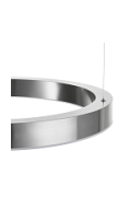Lampa wisząca CIRCLE 60 - LED, ring nikiel szczotkowany - Step Into Design