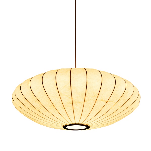 Lampa wisząca SILK FLAT biała 50 cm - nowoczesna i minimalistyczna Step Into Design