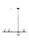 Lampa wisząca MODERNO czarna z białymi kulami 80 cm - do salonu, jadalni i biura Step Into Design