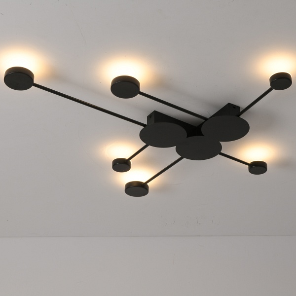 Lampa ścienna CLEX - 6 LED czarna 89 cm Step Into Design