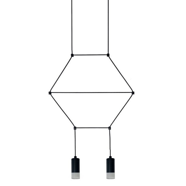 Lampa wisząca LINEA-2 czarna 35 cm Step Into Design