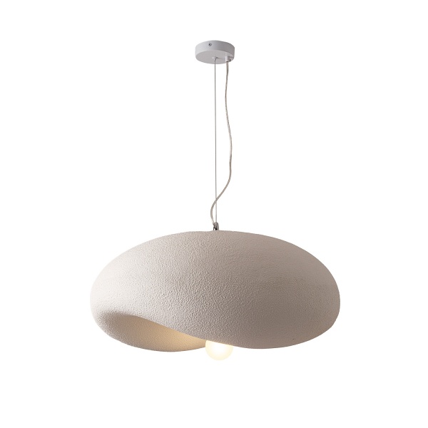 Lampa wisząca STONE FLAT biała 60 cm Step Into Design