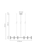 Lampa wisząca CANDLES-12B chrom 106 cm Step Into Design