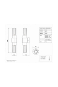 Lampa ścienna GLOW 46 cm - kinkiet złoty, szkło ryflowane - Step Into Design