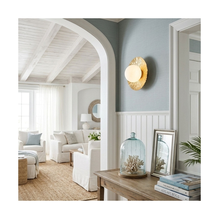 Lampa ścienna SUN S złota 20 cm - Step Into Design