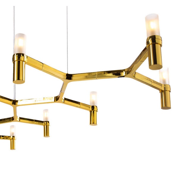 Lampa wisząca CANDLES-10 złota 165 cm Step Into Design