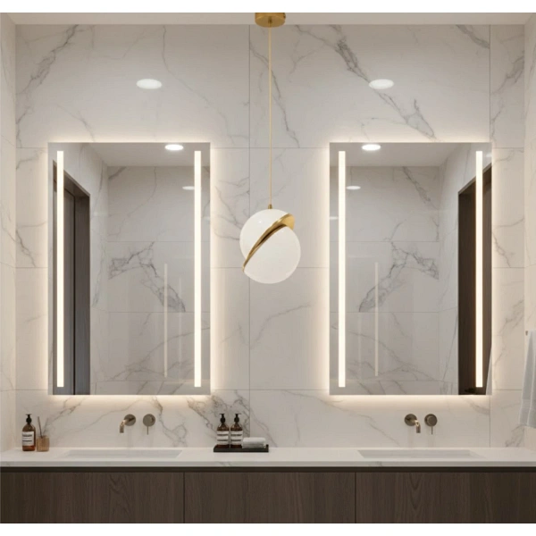 Lampa wisząca ORBITA biało-złota, akryl, 20 cm Step Into Design