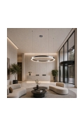Lampa wisząca CIRCLE 120 LED tytan szczotkowany 120 cm - Step Into Design