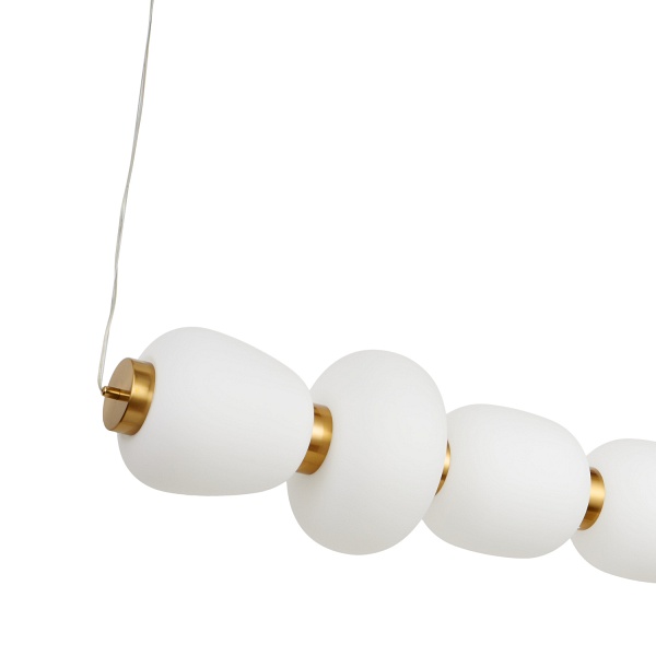 Lampa wisząca BRILLA-6 LED biało-złota 125 cm Step Into Design