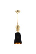 Lampa wisząca QUEEN-1 złoto czarna 18 cm Step Into Design