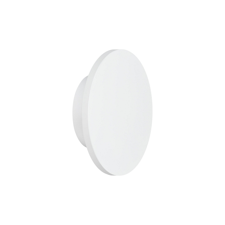 Lampa ścienna NYX 15 – LED okrągła, metalowa, biała - Step Into Design