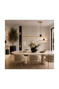 Lampa ścienna BOOGIE LED złoto czarna 45 cm - Step Into Design