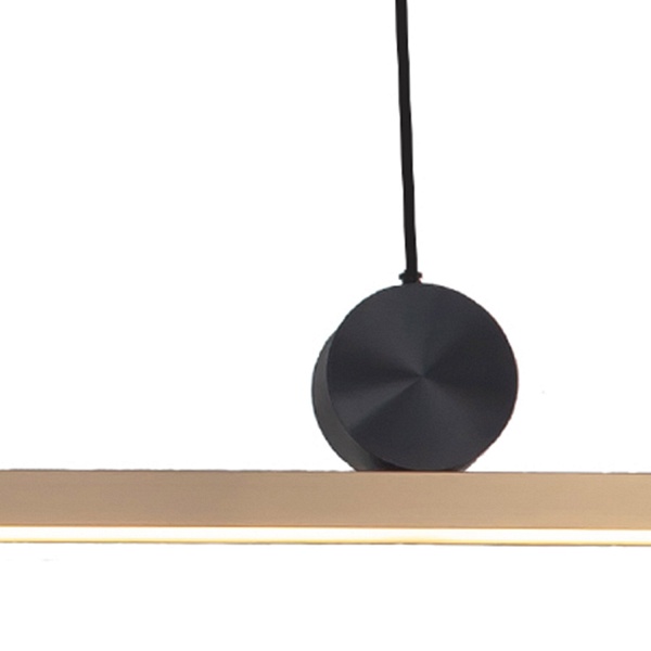 Lampa wisząca BOOGIE LED złoto czarna 88 cm Step Into Design