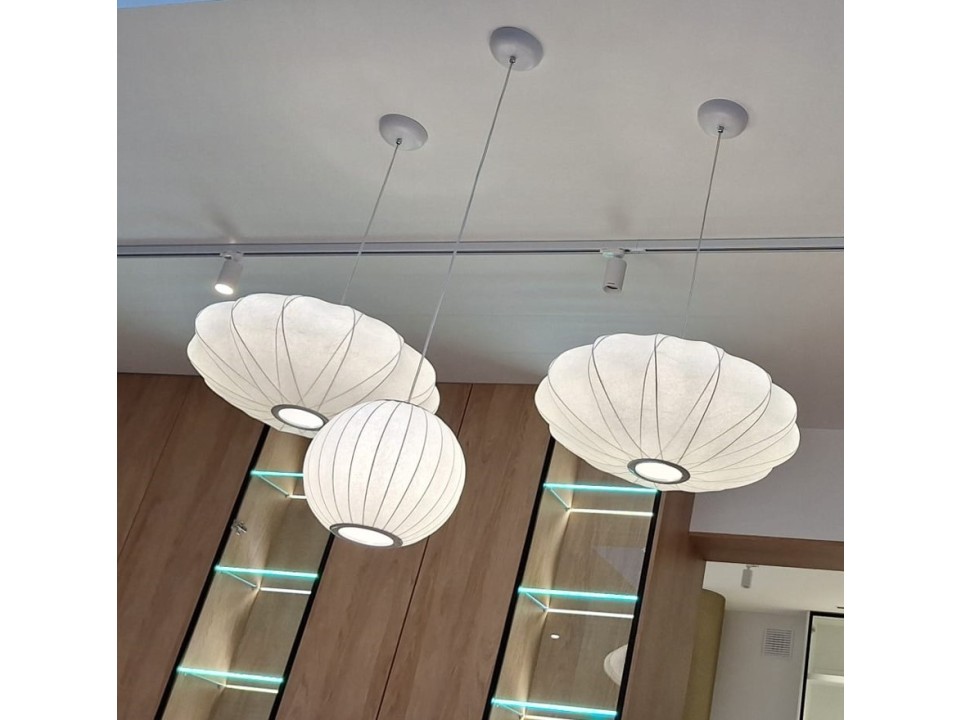 Lampa wisząca SILK biała 50 cm Step Into Design