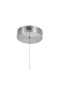 Lampa wisząca CIRCLE 80 cm - LED, ring nikiel szczotkowany - Step Into Design