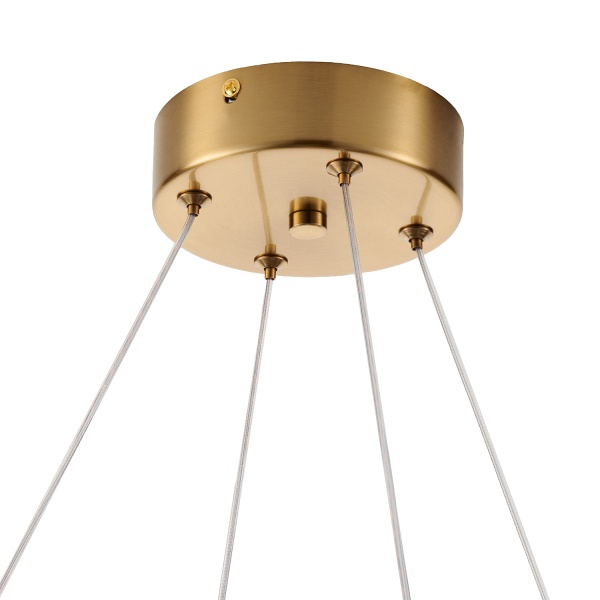 Lampa wisząca CHIC biało złota 105 cm - nowoczesna lampa do salonu Step Into Design