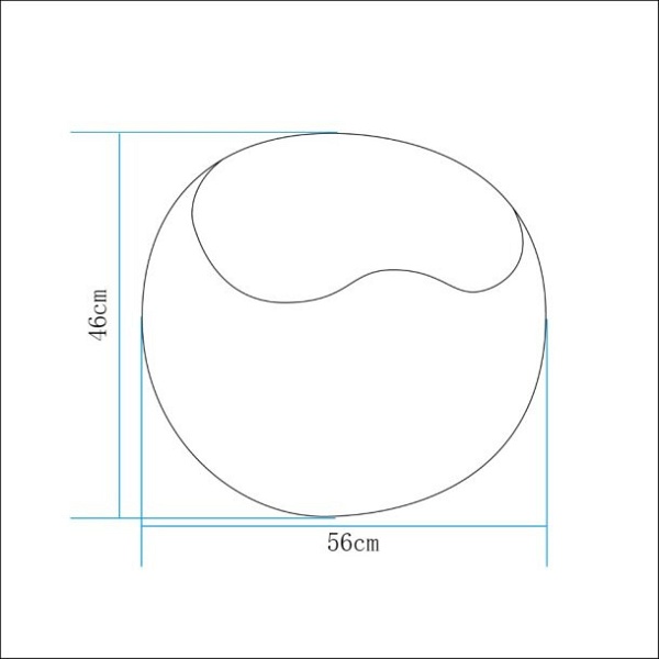 Lampa ogrodowa pufa APPLE M LED RGBW 16 kolorów 56 cm Step Into Design