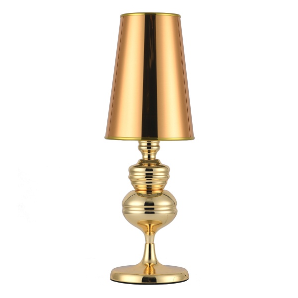 Lampa stołowa QUEEN złota 25 cm Step Into Design